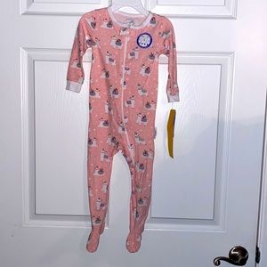 Max & Olivia Mini Footie Pajama ~ Llama Print Coverall ~ NWT